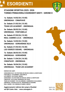 2025-26 UG ESORDIENTI MISTI TORNEO PRIMAVERILE